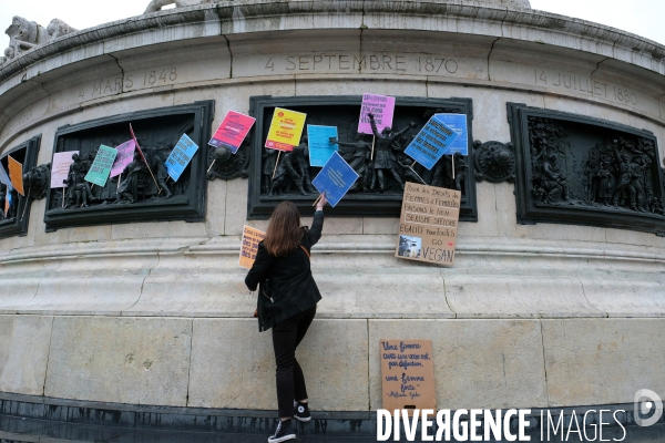 Le 8 mars journee internationale des femmes rassemblement place de la republique