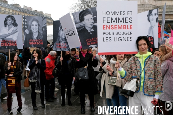 Le 8 mars journee internationale des femmes rassemblement place de la republique. C est aussi la fashion week !