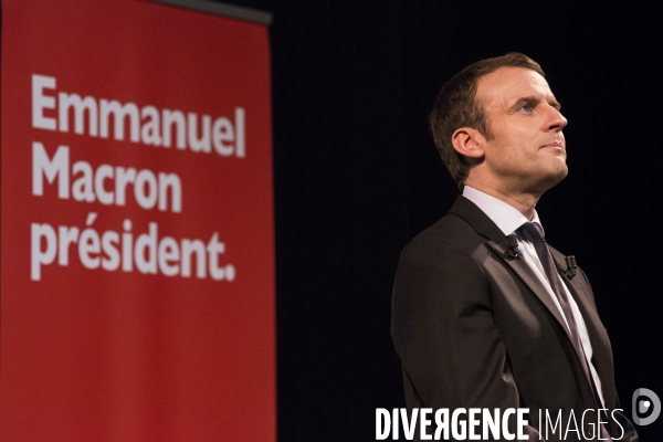 Emmanuel Macron au Théâtre Antoine pour la journée de la femme