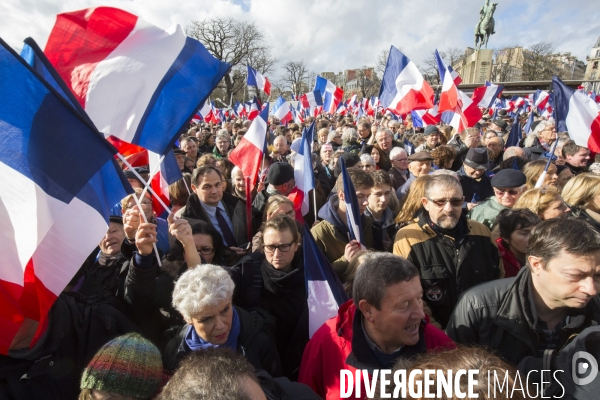 Meeting francois fillon au trocadero le peuple fillon au trocadero