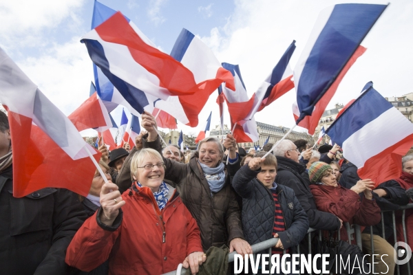 Meeting francois fillon au trocadero le peuple fillon au trocadero