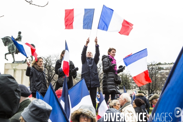 Meeting francois fillon au trocadero le peuple fillon au trocadero