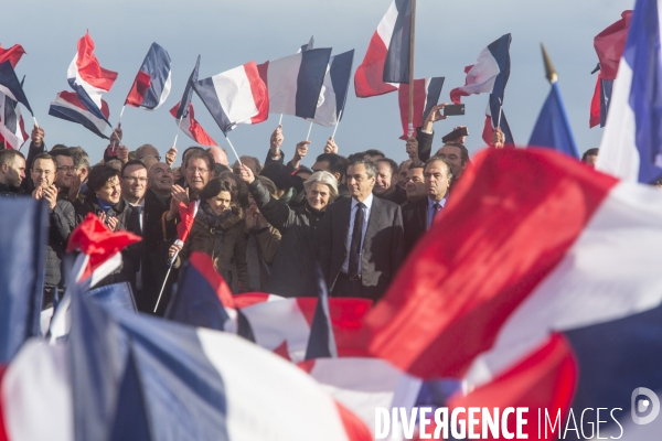 Meeting francois fillon au trocadero