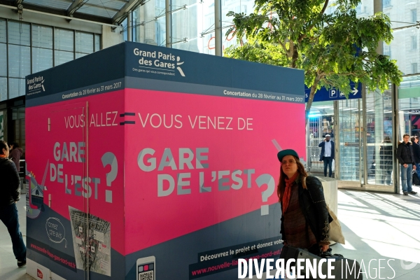 Grand Paris des gares.Concertation sur la liaison gare du nord-gare de l est