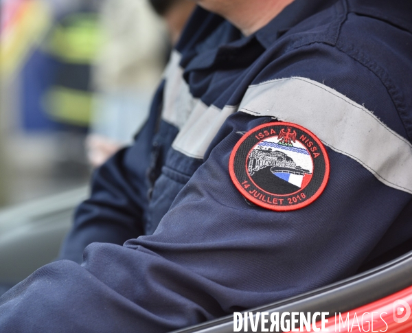 Manifestation nationale des pompiers à Paris. Firemen in Paris.