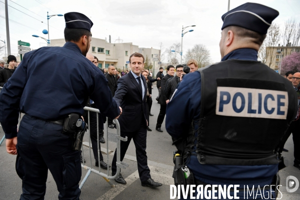 Emmanuel Macron à Sarcelles