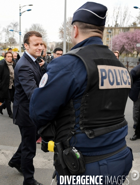 Emmanuel Macron à Sarcelles