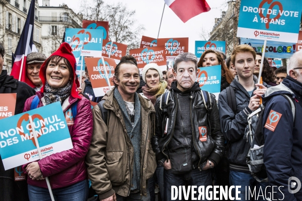 Melenchon: la Marche et le Discours