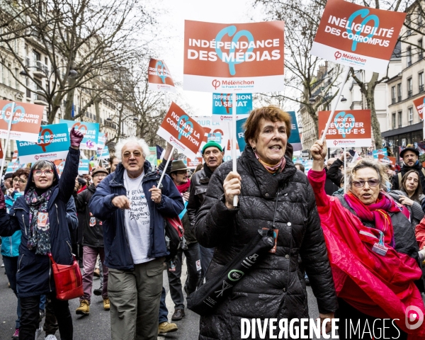 Melenchon: la Marche et le Discours