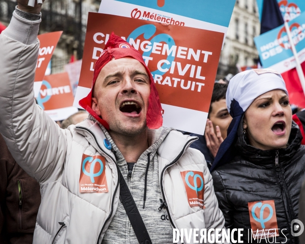 Melenchon: la Marche et le Discours