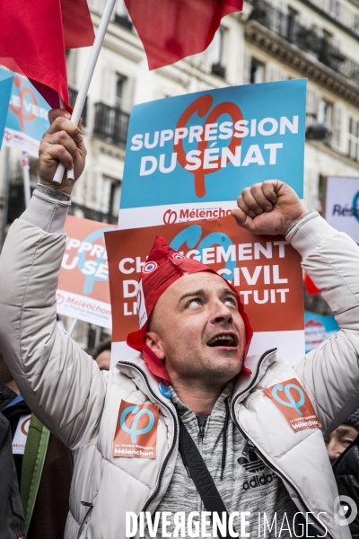 Melenchon: la Marche et le Discours