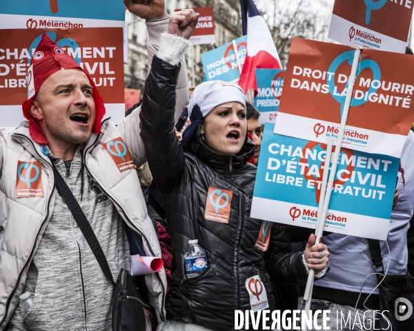 Melenchon: la Marche et le Discours