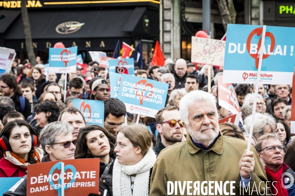 Melenchon: la Marche et le Discours