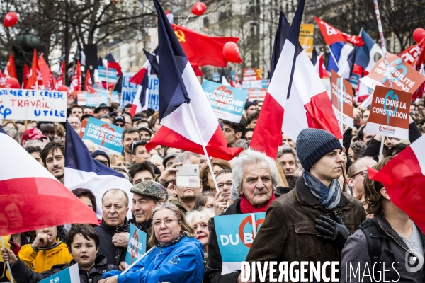 Melenchon: la Marche et le Discours