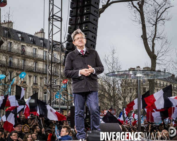 Melenchon: la Marche et le Discours