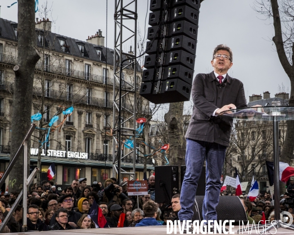 Melenchon: la Marche et le Discours