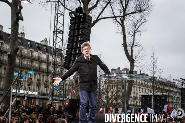 Melenchon: la Marche et le Discours