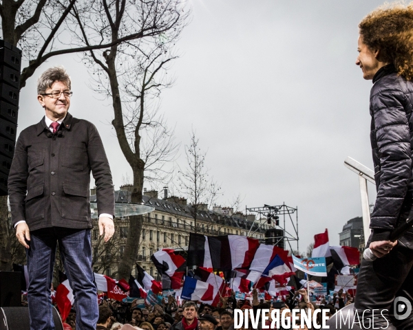 Melenchon: la Marche et le Discours