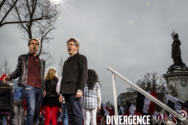 Melenchon: la Marche et le Discours