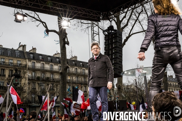 Melenchon: la Marche et le Discours