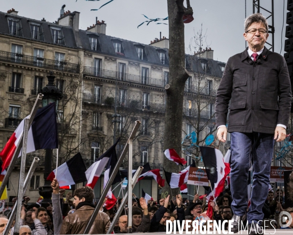 Melenchon: la Marche et le Discours