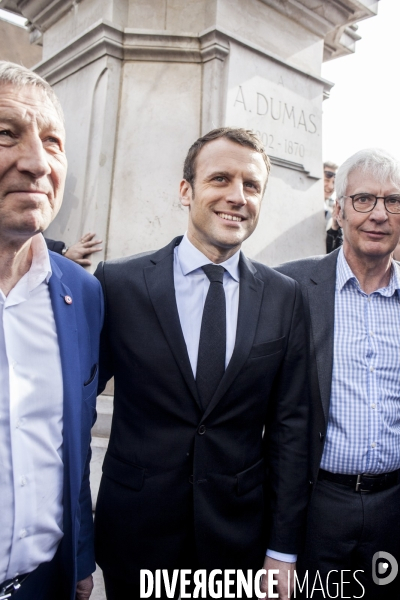 Emmanuel Macron à Villers-Cotterêts.