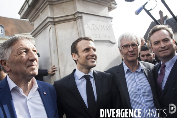 Emmanuel Macron à Villers-Cotterêts.