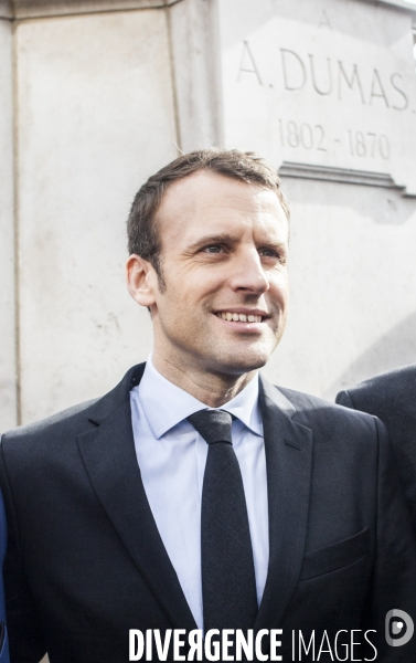 Emmanuel Macron à Villers-Cotterêts.