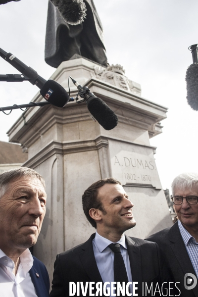 Emmanuel Macron à Villers-Cotterêts.