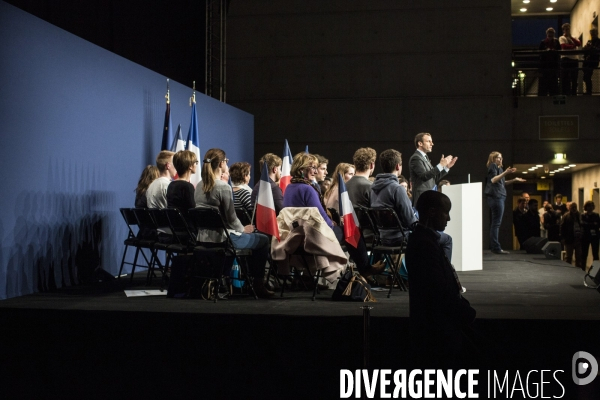 Emmanuel Macron en meeting à Reims