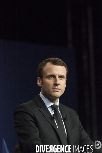 Emmanuel Macron en meeting à Reims