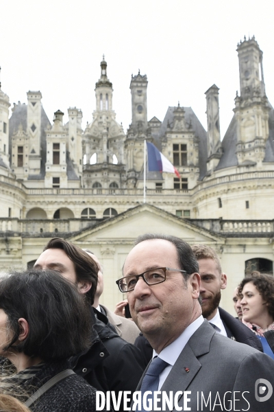 François HOLLANDE à Chambord