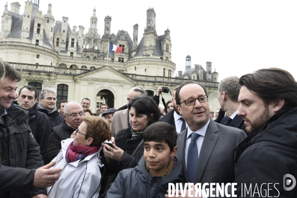 François HOLLANDE à Chambord