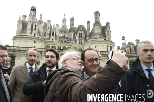 François HOLLANDE à Chambord