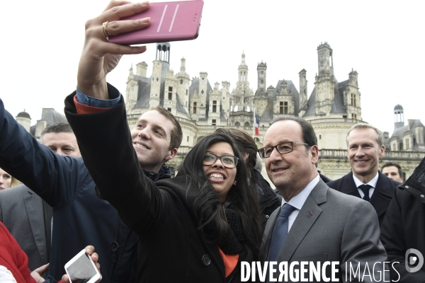 François HOLLANDE à Chambord