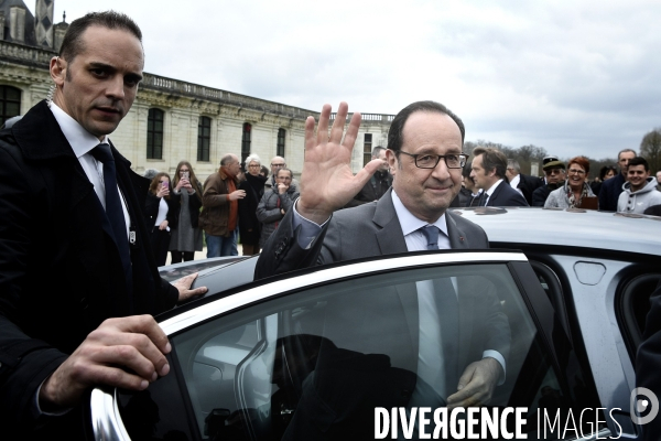 François HOLLANDE à Chambord