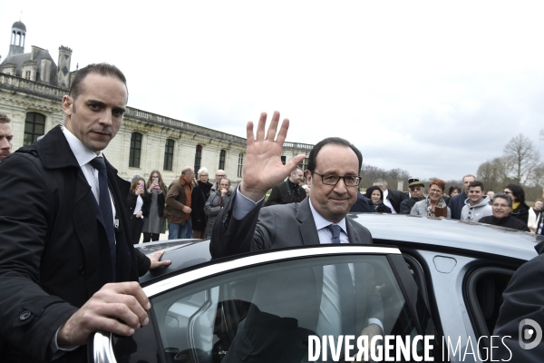 François HOLLANDE à Chambord