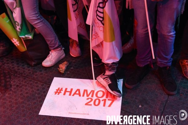 Benoît Hamon. Meeting de Bercy