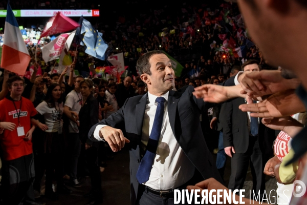 Benoît Hamon. Meeting de Bercy