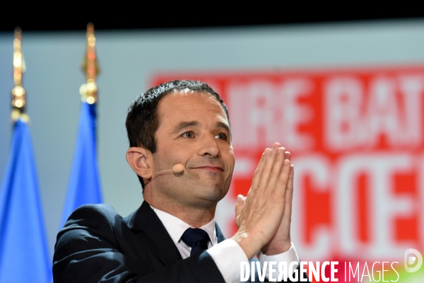 Benoît Hamon. Meeting de Bercy