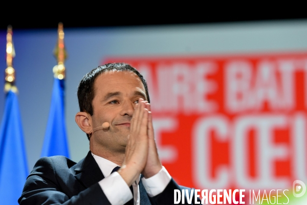 Benoît Hamon. Meeting de Bercy