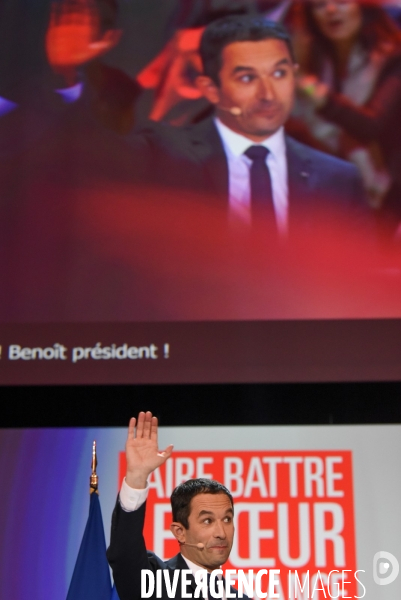 Benoît Hamon. Meeting de Bercy