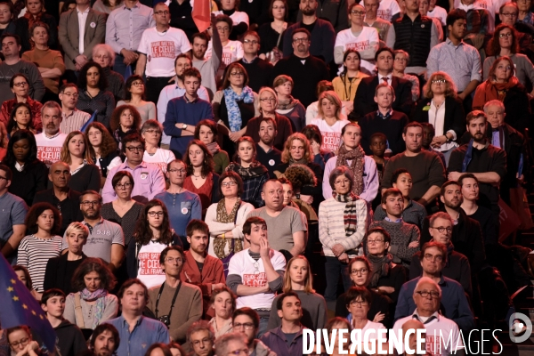 Benoît Hamon. Meeting de Bercy