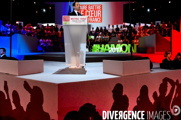 Benoît Hamon. Meeting de Bercy