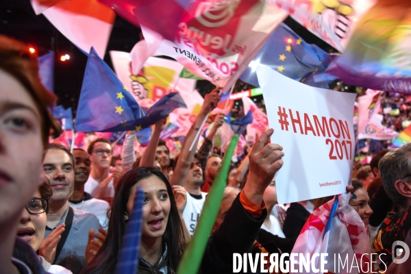 Benoît Hamon. Meeting de Bercy