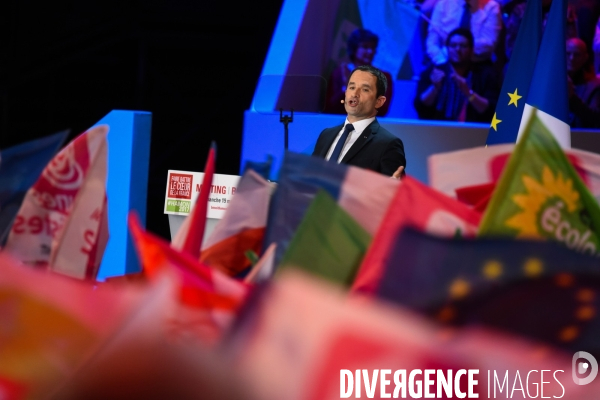 Benoît Hamon. Meeting de Bercy