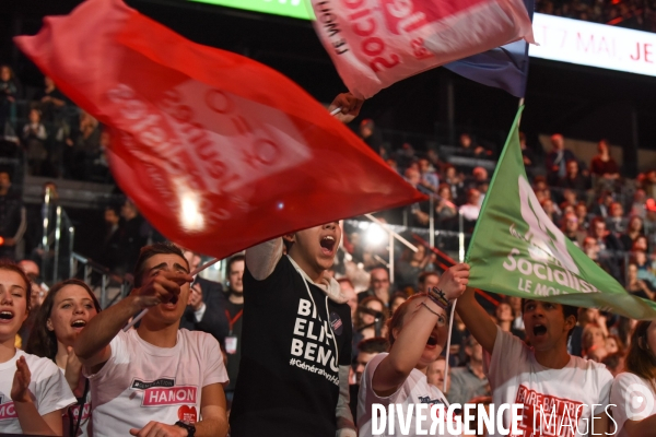 Benoît Hamon. Meeting de Bercy