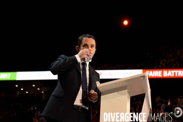 Benoît Hamon. Meeting de Bercy