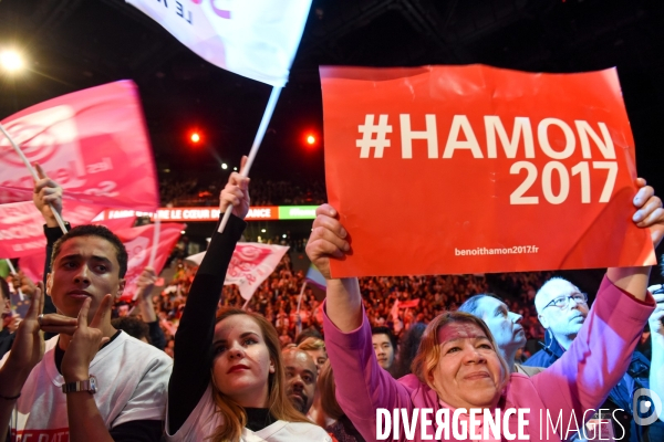 Benoît Hamon. Meeting de Bercy