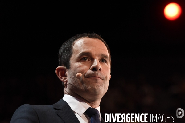 Benoît Hamon. Meeting de Bercy